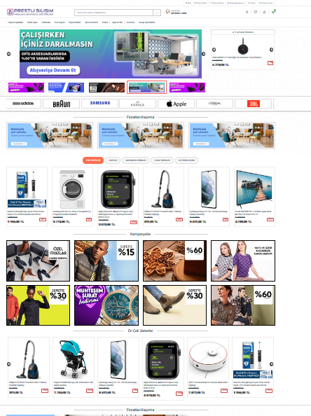 Mağaza Açma Özellikli E-Ticaret Yazılımı