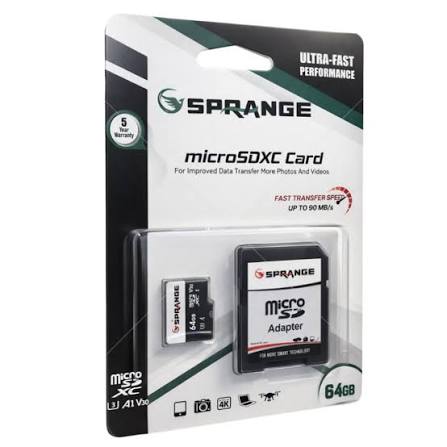 SPRANGE MicroSDXC Card 64GB