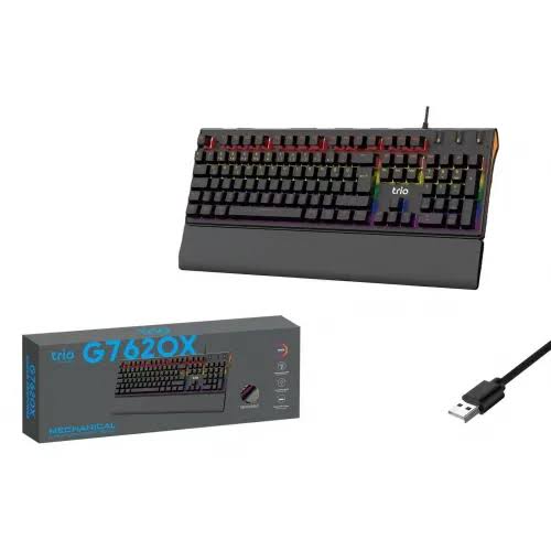 Trio G7620X Blue Switch Mekanik Siyah Klavye
