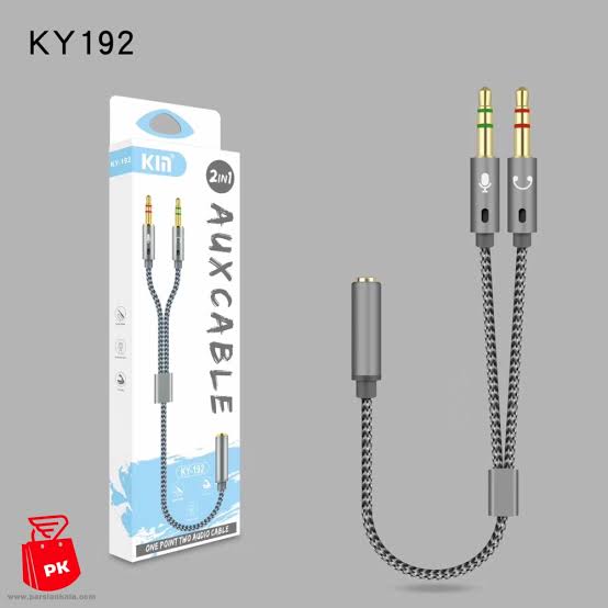 KIN 2 IN 1 AUXCABLE KY-192
